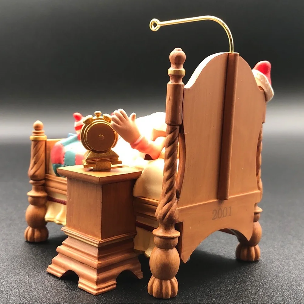Hallmark Keepsake Ornament 2001 Snoozing Santa Vintage Handcrafted‎ NIB